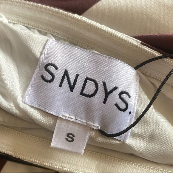 NWT SNDYS Angel Mini Dress in Brown Swirl print beach resort Revolve S - Picture 7 of 9